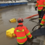 Submersible FloodPumps used to deflood the area